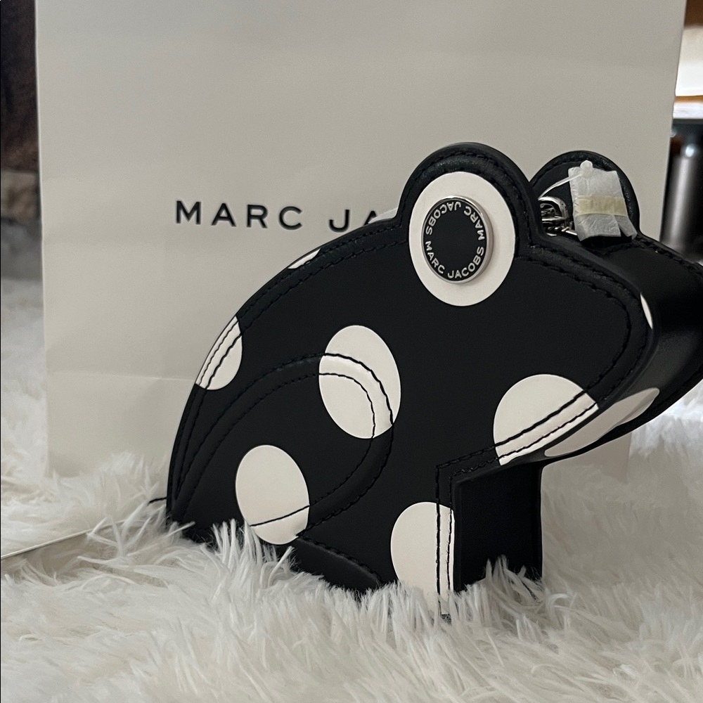 Marc Jacobs Black and White Polka Dot Frog Bag
